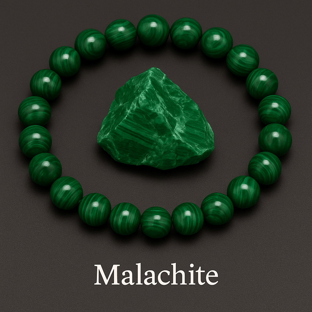Malachite – bracelet en pierre naturelle - Bracelet en Pierre naturelle - Bijoux en Pierre Naturelle
