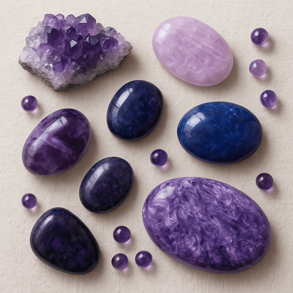 Pierres violettes - bienfaits, vertus, lithothérapie et astrologie - Bijoux en Pierre Naturelle