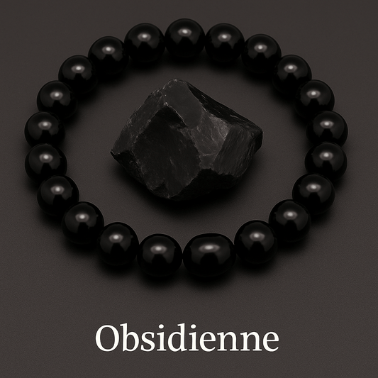 Obsidienne – bracelet en pierre naturelle - Bracelet en Pierre naturelle - Bijoux en Pierre Naturelle